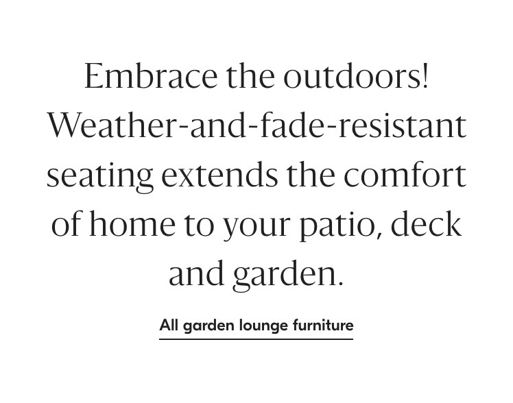 All Garden Lounge Furniture